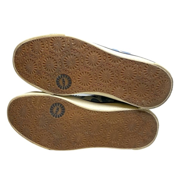 UGG Stellah‎ Claw Graffiti Fur Lined Hightop Sneakers Short Boots Womens 8 DISC - Picture 12 of 14